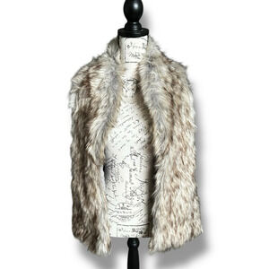 Boho Faux Fur Vest with Pockets | Shaggy Open Vest Medium